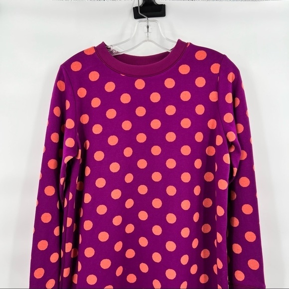 Victor Glemaud Polka Dot Tunic Dress Womens XS Crewneck Pullover Purple target - Picture 6 of 12